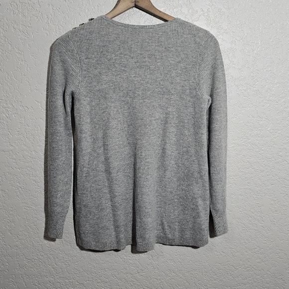 Soft Surroundings Anton Gray Wool/Alpaca Sweater - Picture 2 of 4